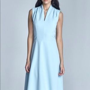 Modern-chic light blue dress